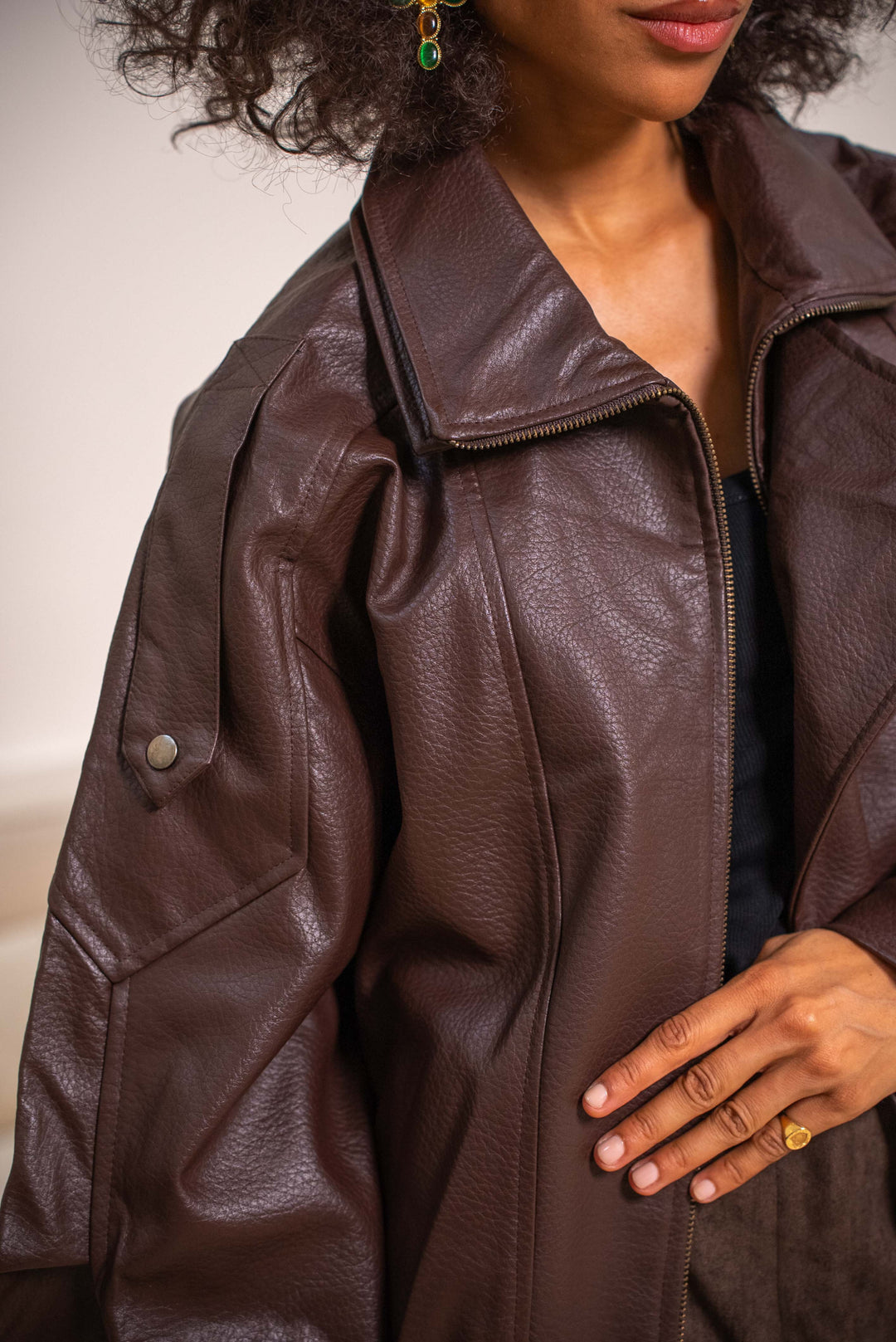 Veste en simili cuir Jessie - Manteaux et vestes