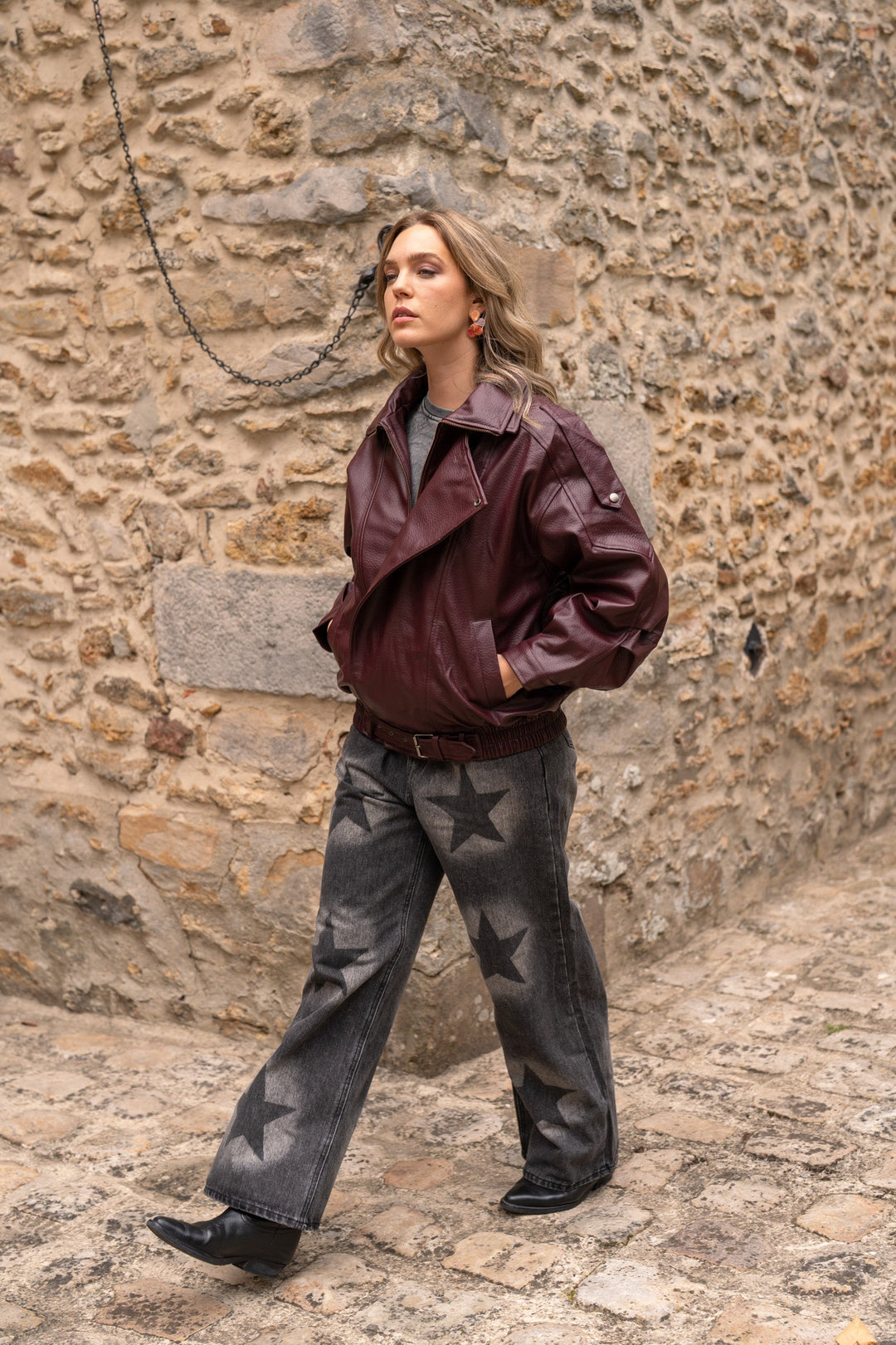 Veste en simili cuir Jessie - Manteaux et vestes