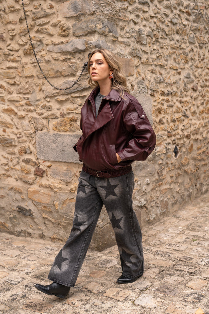 Veste en simili cuir Jessie - Manteaux et vestes