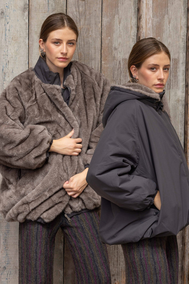 Veste réversible en fausse fourrure Alva 2688-006
