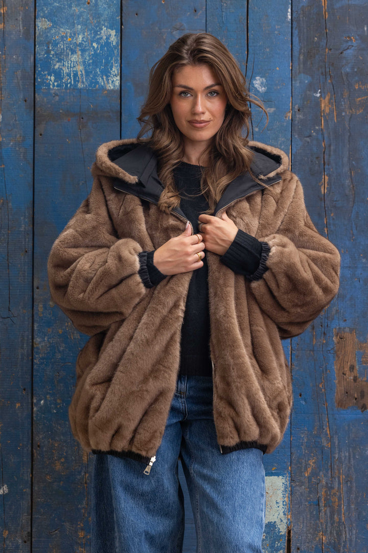 Veste réversible en fausse fourrure Alva 2688-006