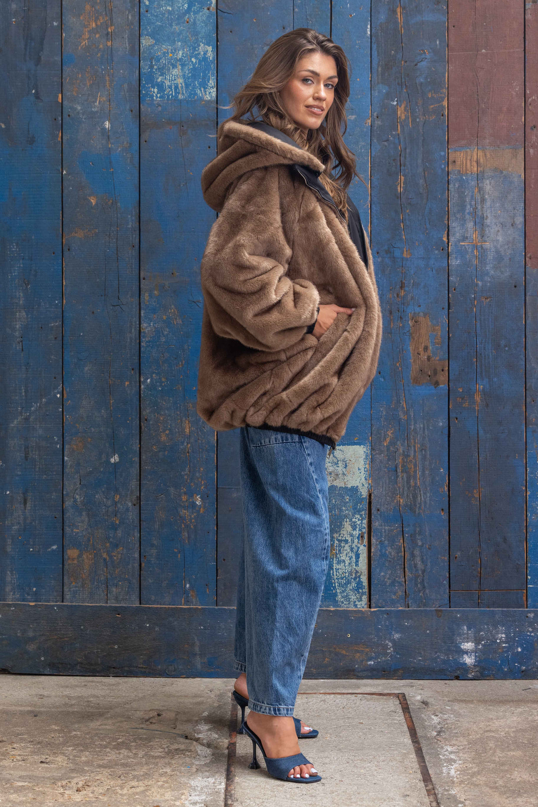 Veste réversible en fausse fourrure Alva 2688-006