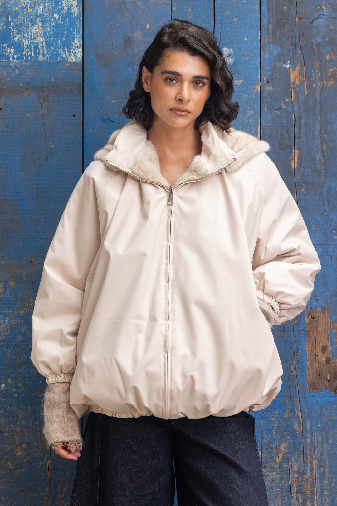 Veste réversible en fausse fourrure Alva 2688-006