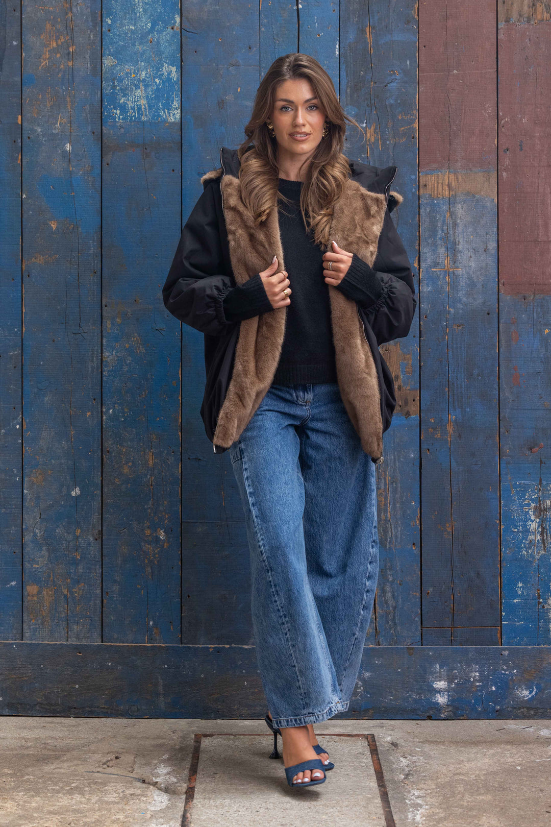 Veste réversible en fausse fourrure Alva 2688-006