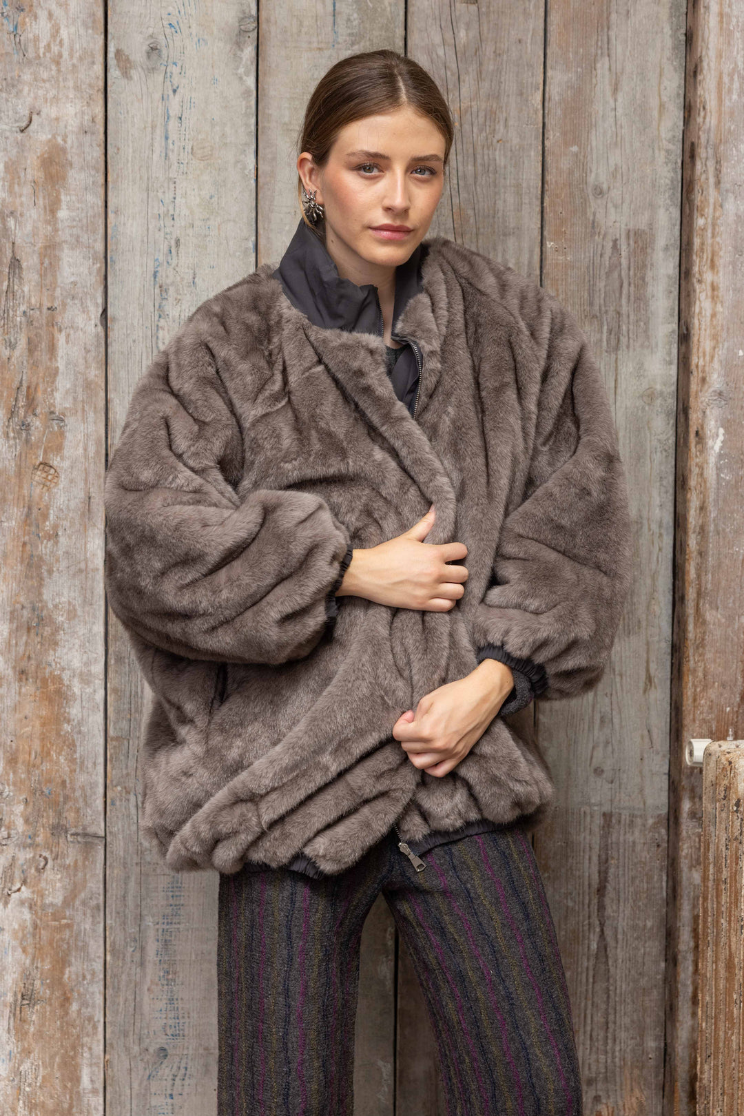 Veste réversible en fausse fourrure Alva 2688-006