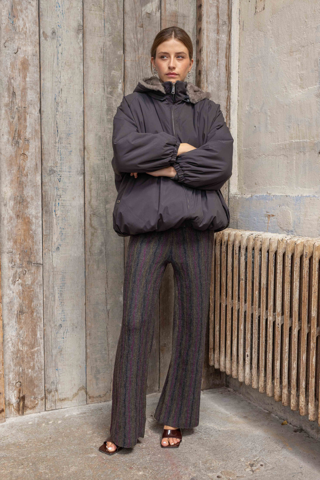 Veste réversible en fausse fourrure Alva 2688-006